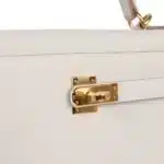 Hermès Kelly 25 Retourne Gris Pale Togo Gold Hardware