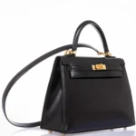 Hermès Kelly 25 Sellier Black Box Gold Hardware Lushentic Grade bags