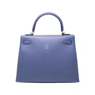 Hermès Kelly 25 Sellier Bleu Brighton Epsom Gold Hardware