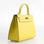 Hermès Kelly 25 Sellier Lime Epsom Palladium Hardware Lushentic inspired bags