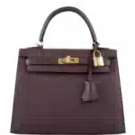 Hermès Kelly 25 Sellier Rouge Epsom Gold Hardware Best Lushentic Bags