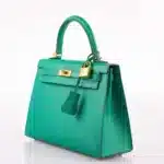 Hermès Kelly 25 Sellier Vert Jade Epsom Gold Hardware Best Lushentic Bags