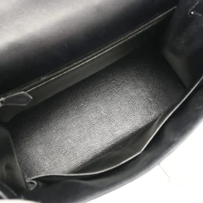 Hermès Kelly 28 Black Epsom interior