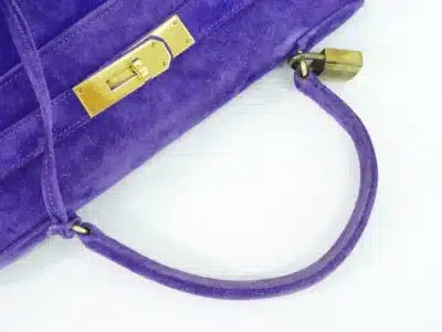 Hermès HSS Kelly 28 Purple Velvet Gold Hardware