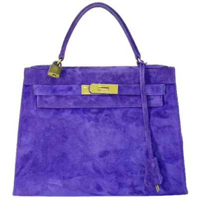 Hermès HSS Kelly 28 Purple Velvet Gold Hardware