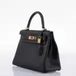 Hermès Kelly 28 Retourne Black Togo Gold Hardware