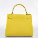 Hermès Kelly 28 Retourne Lime Evercolor Palladium Hardware Replica luxury handbag