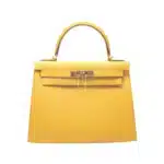 Hermès Kelly 28 Sellier Jaune Ambre Epsom Gold Hardware