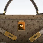 Hermès Kelly 28 Sellier Mousse Ostrich Gold Hardware Luxury replica handbag