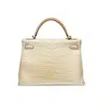 Hermès Kelly 32 Retourné Beton Matte Alligator Mississippiensis Palladium Hardware replica handbags online