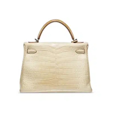 Hermès Kelly 32 Retourné Beton Matte Alligator Mississippiensis Palladium Hardware replica handbags online