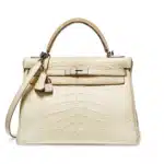 Hermès Kelly 32 Retourné Beton Matte Alligator Mississippiensis Palladium Hardware replica handbags online