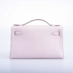 Hermès Kelly Pochette Mauve Pale Swift Palladium Hardware Quality Replica