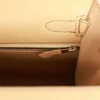 Hermès Limited Edition 2001 Kelly 32 Sellier Sable Chamonix & Vibrato detail1