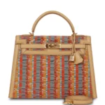 Hermès HSS Limited Edition 2001 Kelly 32 Sellier Sable Chamonix & Vibrato Gold Hardware