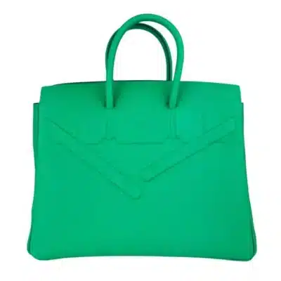 Hermès Limited Edition Shadow Birkin 25 Menthe Mint Green Swift Palladium Hardware