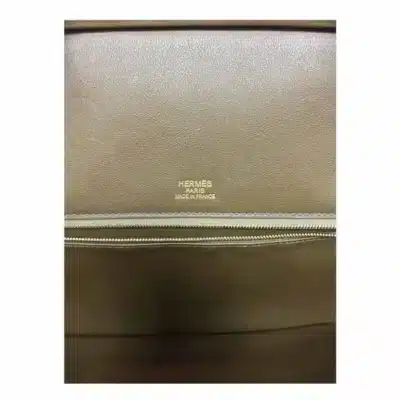 Hermès Limited Edition Birkin 35 Vert De Gris Swift, Suede, Velour, & Doblis Permabrass Hardware