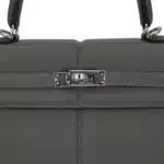 Hermès Limited Edition Kelly 25 Padded Gris Meyer Swift Palladium Hardware