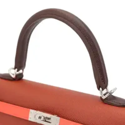 Hermès Limited Edition Kelly 25 Sellier Rouge Venitien/Rouge Sellier/Rose Texas Epsom Palladium Hardware Lushentic Grade bags