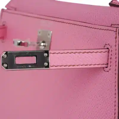 Hermès Limited Edition Mini Kelly 20 II Sellier 5P Bubblegum Pink Epsom detail1