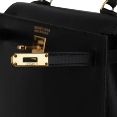 Hermès Micro Kelly 15 Sellier Black Box Calfskin Gold Hardware Lushentic quality