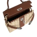 Hermès Mini Kelly 20 Bag Picnic Barenia & Osier Palladium Hardware