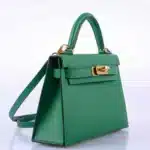 Hermès Mini Kelly 20 II Sellier Cactus Epsom Palladium Hardware