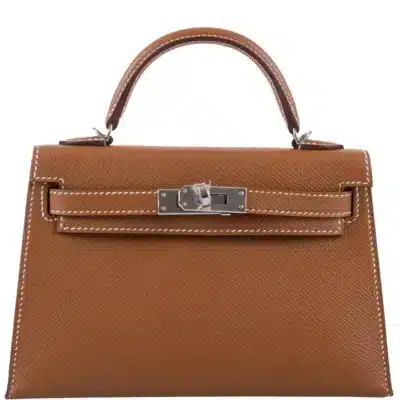 Hermès Mini Kelly 20 II Sellier Gold Epsom Palladium Hardware