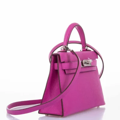 Hermès Mini Kelly 20 II Sellier Magnolia Epsom side1