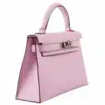 Hermès Mini Kelly 20 II Sellier Mauve Sylvestre Epsom Palladium Hardware Replica Designer Bags