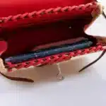 Hermès Mini Kelly 20 Picnic Rouge De Coeur Swift & Osier Wicker Palladium Hardware Replica designer handbags