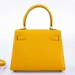 Hermès Mini Kelly 20 Sellier Jaune Courchevel Gold Hardware