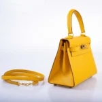 Hermès Mini Kelly 20 Sellier Jaune Courchevel Gold Hardware