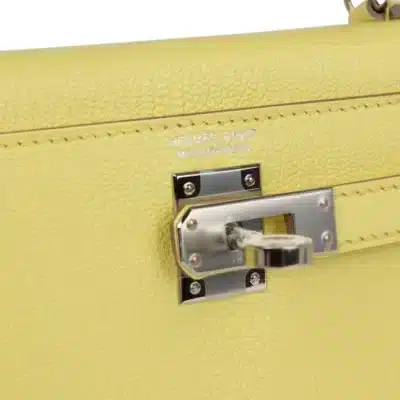 Hermès Mini Kelly 20 Sellier Limoncello Chevre logo1