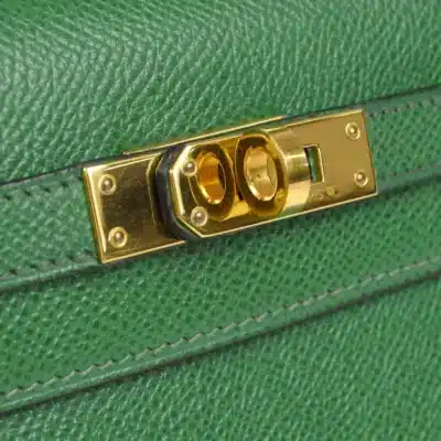 Hermès Mini Kelly 20 Sellier Vert Clair Epsom Gold Hardware Handmade replica bags