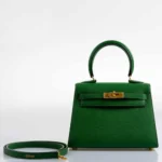 Hermès Mini Kelly 20 Sellier Vert Clair Epsom Gold Hardware Handmade replica bags