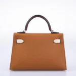 Hermès HSS Mini Kelly 20 Tri-Color Gold/Nata/Black Epsom Palladium Hardware Replica Bags