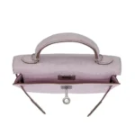 Hermès Mini Kelly II Sellier Mauve Pale Matte Alligator Mississippiensis Palladium Hardware Lushentic Bags