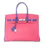 Hermès HSS 2013 Custom Birkin 35 Rose Tyrien And Ultraviolet Epsom Palladium Hardware Lushentic inspired bags