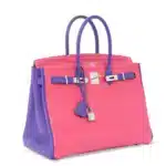 Hermès HSS 2013 Custom Birkin 35 Rose Tyrien And Ultraviolet Epsom Palladium Hardware Lushentic inspired bags