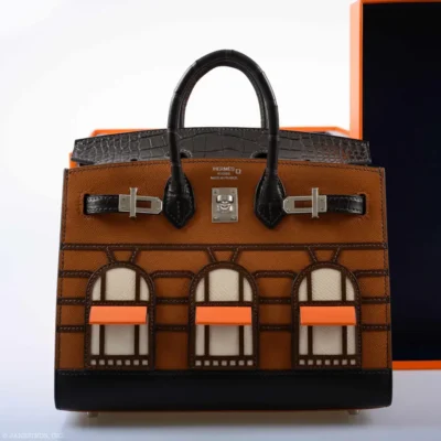 Hermès HSS Rare Collectible Birkin 20 Sellier Gold Madame And Ebene Matte Alligator Missipensis Day Faubourg Palladium Hardware