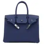 Hermès Rare Collectible Birkin 30 Blue Sapphire Togo, Swift, & Canvas 3 In 1 Handbag Palladium Hardware Lushentic inspired bags