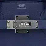 Hermès Rare Collectible Birkin 30 Blue Sapphire Togo, Swift, & Canvas 3 In 1 Handbag Palladium Hardware Lushentic inspired bags