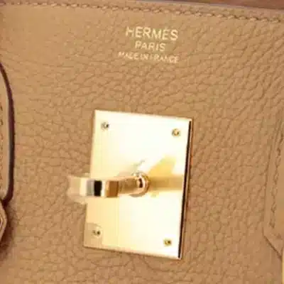 Hermès Rare Collectible Birkin 30 Retourne Biscuit Togo, Toile H, & Swift 3 In 1 Handbag Gold Hardware