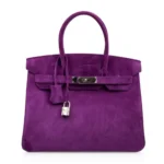 Hermès Rare Collectible Birkin 30 Violet Doblis Palladium Hardware Affordable