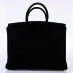 Hermès Rare Collectible Birkin 35 Black Veau Velours Suede Gold Hardware