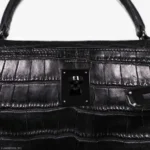 Hermès Rare Collectible Kelly 35 SO Black Matte Alligator Mississippiensis Black Hardware luxury bags