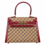 Hermès Rare Collectible Mini Kelly 20 Rouge Vif Box Calf & Owl Print Silk Gold Hardware replica handbags online