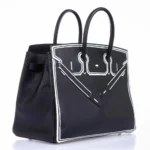 Hermès Vintage Shadow Birkin 35 Black Evercalf Inverse Shadow JPG High-quality Lushentic Grade