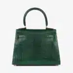 Hermès Vintage Mini Kelly 20 Sellier Vert Moyen Niloticus Lizard Gold Hardware